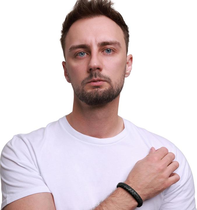 Image du produit Heideman Bracelet en cuir Enno (19 cm, 100% cuir)