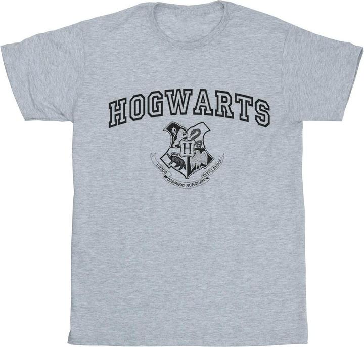 Actual product image Girls Hogwarts Crest Cotton T-Shirt (140, 146)