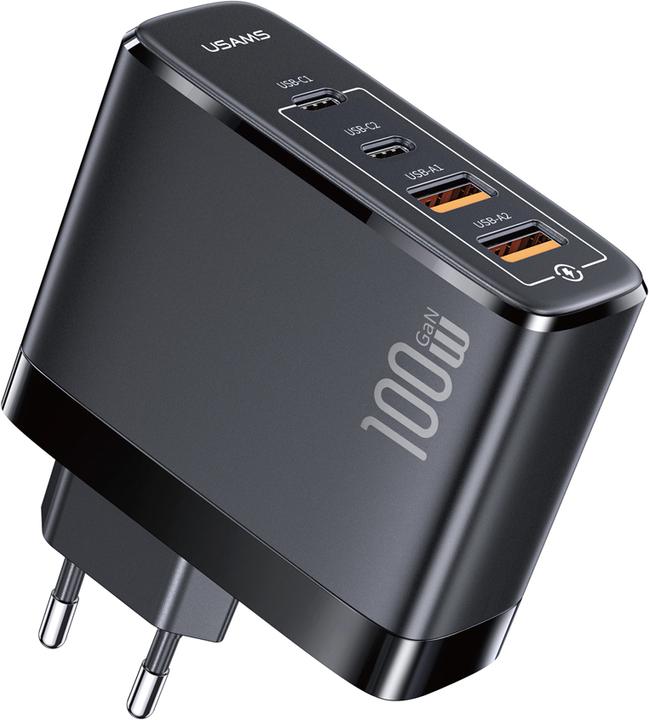 Usams 4 Ports GaN Fast Charger (100 W)