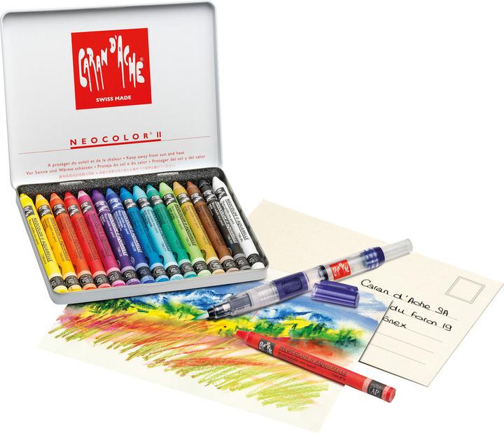 Produktbild Caran d'Ache Neocolor II Aquarelle Metallschachtel (Multicolor, 15 x)