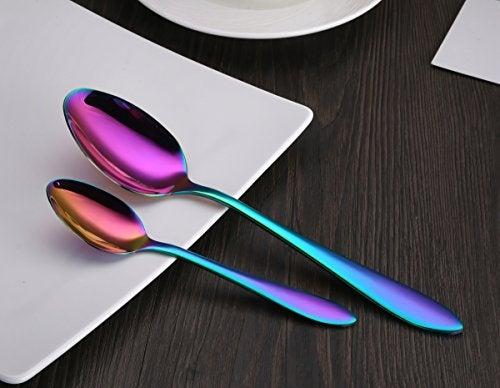 Immagine prodotto Homquen Stoviglie dai colori dell'arcobaleno (6 Pezzo/i, Misurini)