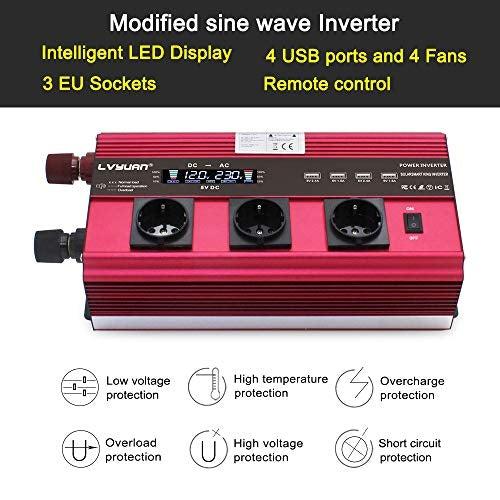 Image du produit Lvyuan Onduleur 2500W / 5000W pointe 12V 230V