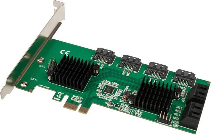 Produktbild InLine Schnittstellenkarte, 8x SATA 6Gb/s Controller, PCIe 2.0 (PCI-Express)