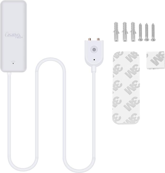 Casativo WLAN water detector with external sensor, app control