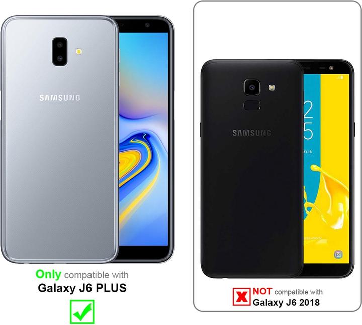 Actual product image Cadorabo Book with stand function cover (Samsung Galaxy J6+)