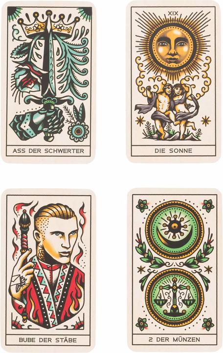 Produktbild Kartenspiel Tattoo Tarot - Tinte mit Tiefgang