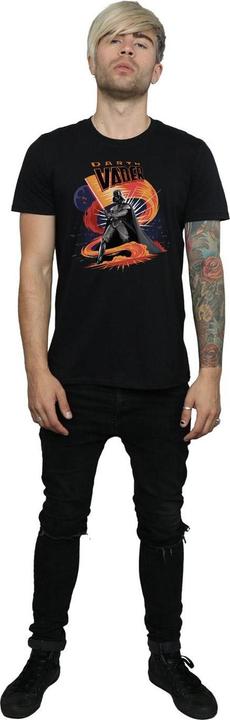 Actual product image Star Wars Mens Darth Vader Swirling Fury T-Shirt (XL)