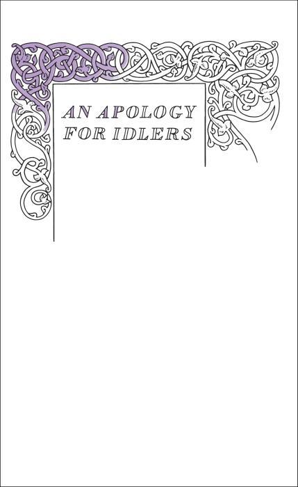 Produktbild Apology for Idlers (Stevenson Robert Louis, Englisch)