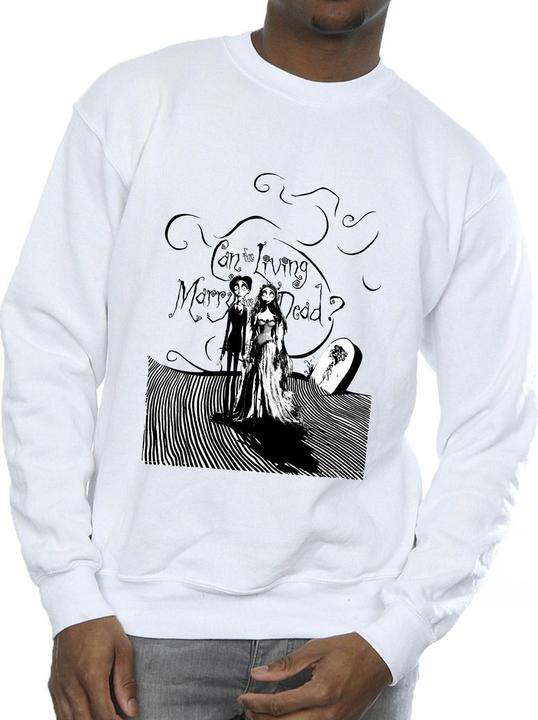 Actual product image Corpse Bride Mens Marry The Dead Sweatshirt (5XL)
