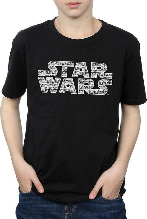 Image du produit Star Wars Garçons - T-shirt en coton avec logo Stormtrooper (140, 146)