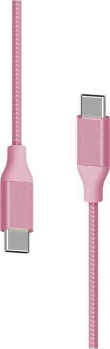Actual product image Xlayer PREMIUM Metallic Cable USB-C to Type-C 1.5m Rose (1.50 m, USB 2.0)