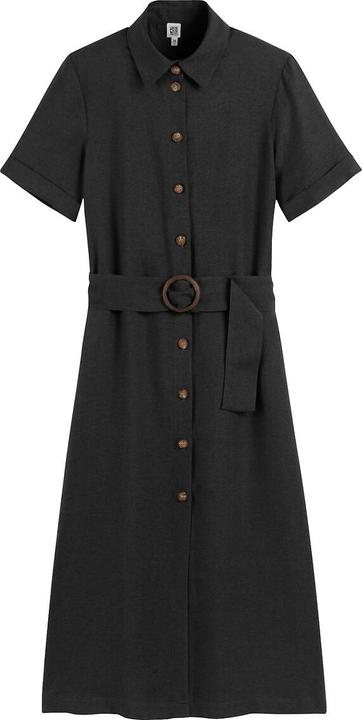 Actual product image La Redoute Collections Signature OPHELIE blouse dress in lyocell and linen (36)
