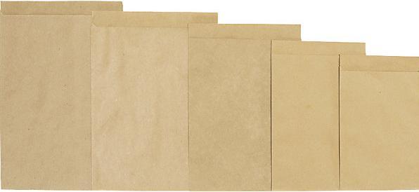 Immagine prodotto kaiserkraft Sacchetto piatto terra, in carta calandrata, lungh. x largh. 160 x 115 mm, 70 (500 Pezzo/i)