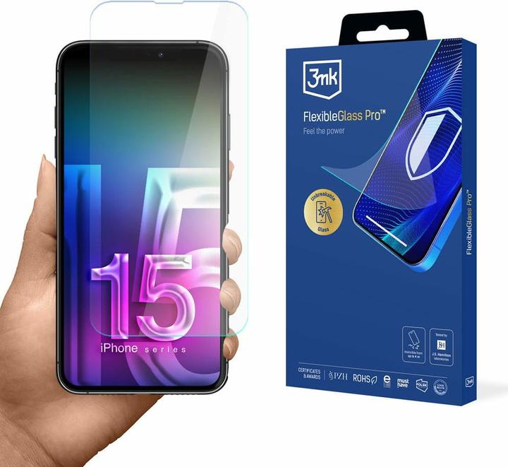 3MK FlexibleGlass Pro (1 Piece, Apple iPhone 15 Plus)