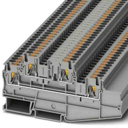 Actual product image Phoenix Contact PT 4-L/L 3002615 Three-pin terminal 0.20 mm² 4 mm² Gray 50 pcs.