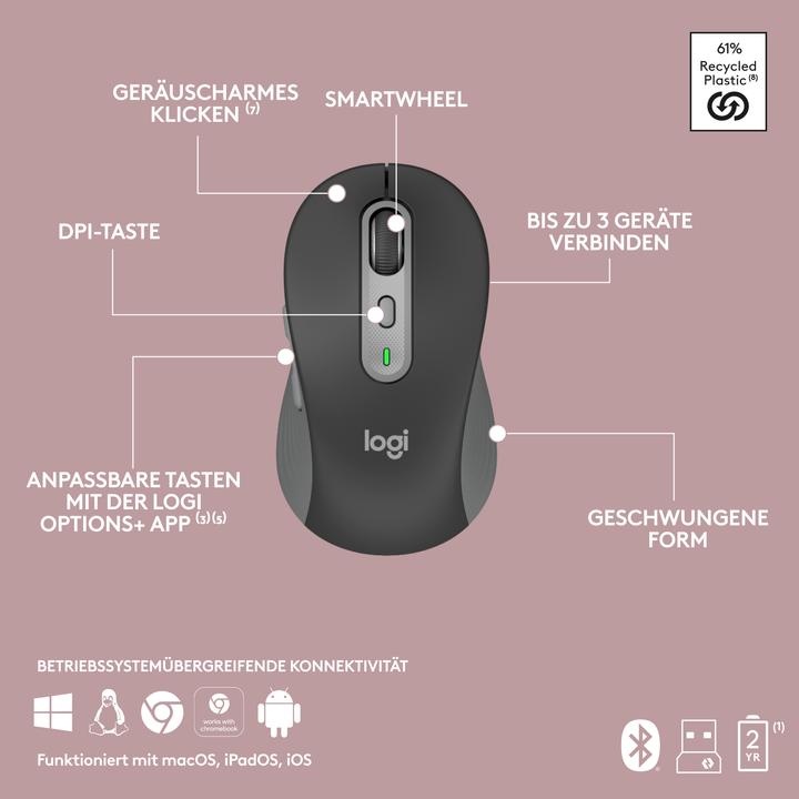 Image du produit Logitech Signature Slim Combo MK950 (DE, Sans fil)