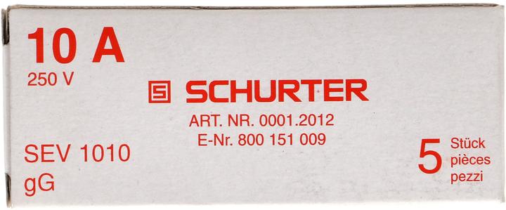 Max Hauri Schurter DT, 5 pieces (Diazed fuse, 10 A, Lazy)