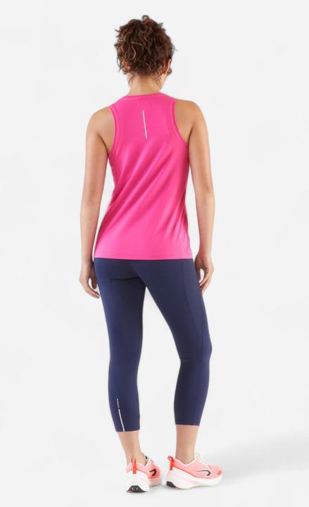 Produktbild Kiprun Lauftights 3/4 Damen atmungsaktiv - Run 500 Comfort marineblau (W35)