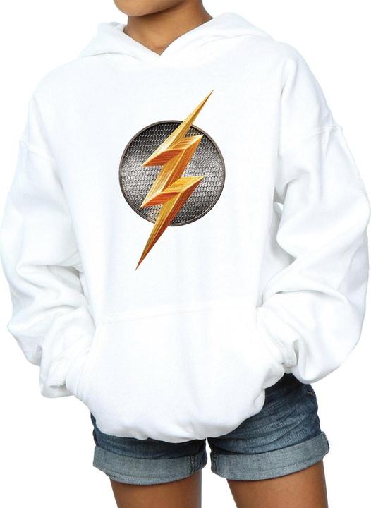 Actual product image Girls Justice League Movie Flash Emblem Hoodie (128)