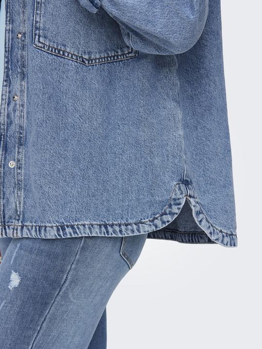 Actual product image Only Regular fit Shirt collar Cuffs with button Low-set shoulder Denim shirt Denim shirt (S)