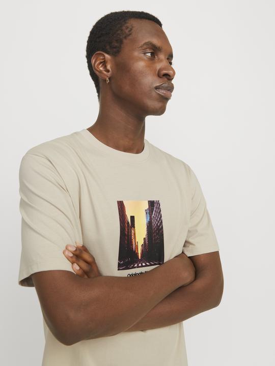 Actual product image Jack & Jones Jorvesterbro Picture Tee Ss Crew Neck Sn (L)