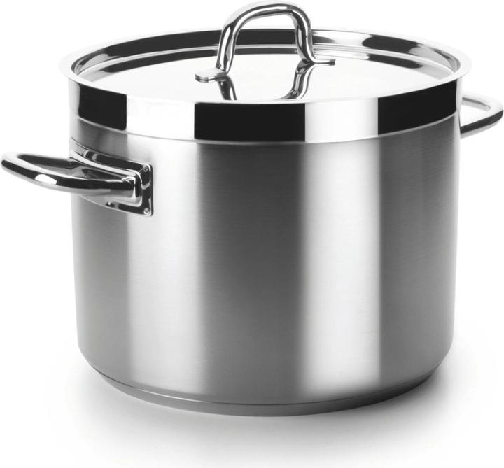 Image du produit Lacor Chef Luxe Casserole avec couvercle D28cm H26cm 13.5lt (28 cm, Casserole, Acier inoxydable)