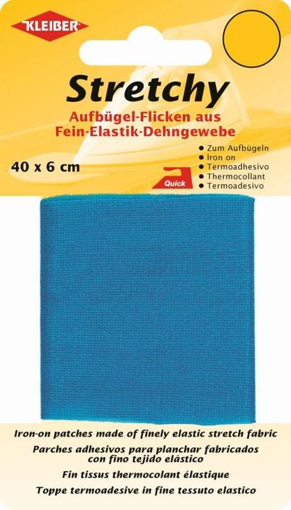 Produktbild Kleiber Stretchy Aufbügel-Flicken 40x60 cm mittelblau (1 x)