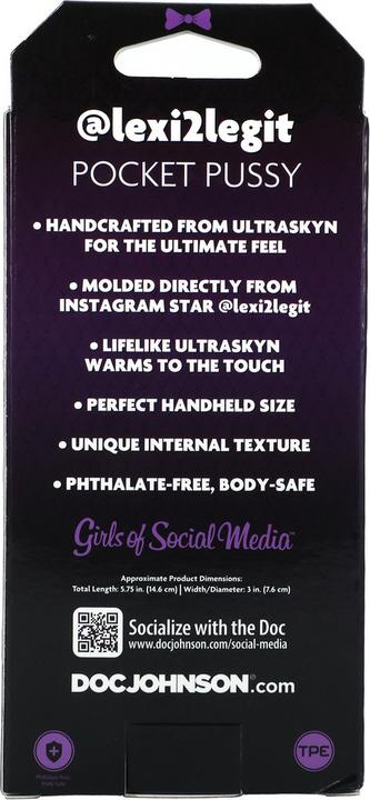 Image du produit Doc Johnson Lexi2Legit ULTRASKYN Pocket Pussy