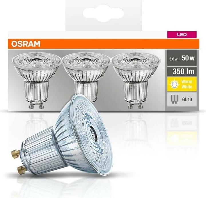 Actual product image Osram Led Base Par16 (GU10, 4.30 W, 350 lm, 3 x, F)