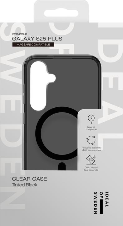 Immagine prodotto iDeal Of Sweden Galaxy S24 Plus/S25 Plus Clear Case Magsafe - Tinted Black (Samsung Galaxy S25+, Samsung Galaxy S24+)