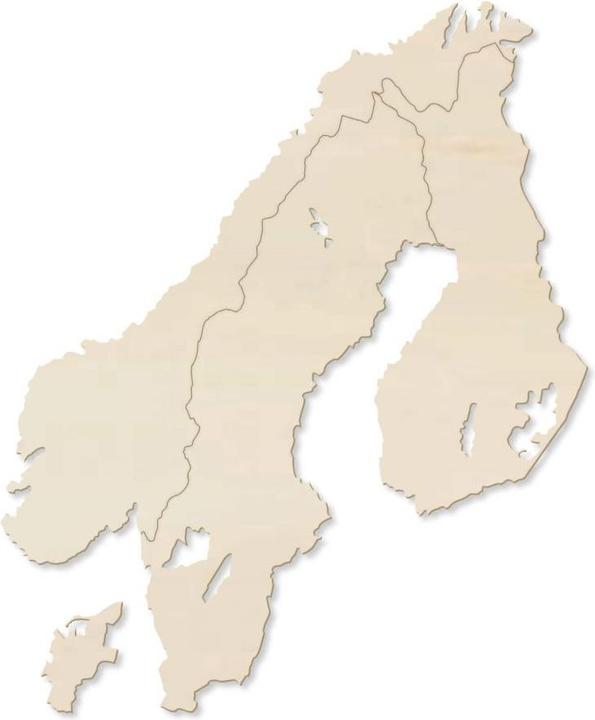 Produktbild Trenddeko Karte Skandinavien (44 x 55 cm)