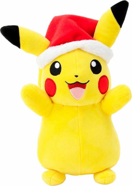 Produktbild Jazwares Pokémon Plüschfigur Winter Pikachu mit Weihnachtsmütze 20 cm (20 cm)
