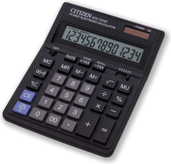 Citizen SDC-554S Calculatrice de bureau Calculatrice simple (Piles)