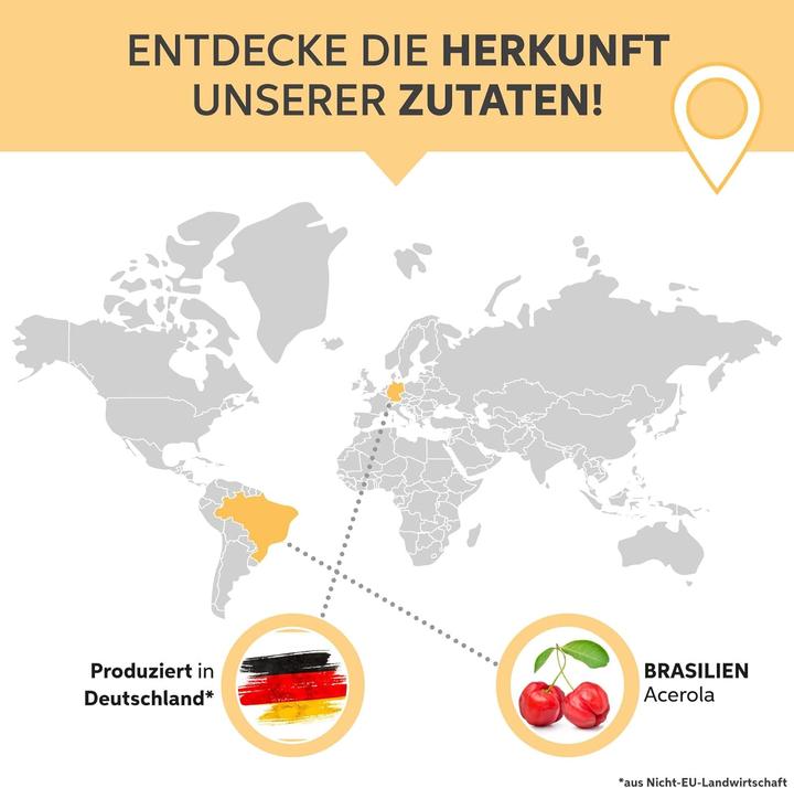 Image du produit Eltabia Poudre d'acérola hautement dosée avec 25% de vitamine C (Poudre, 200 g)