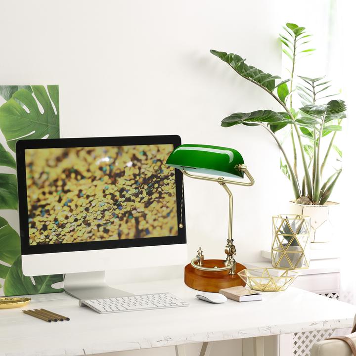 Image du produit Relaxdays Lampe banquier (E27)