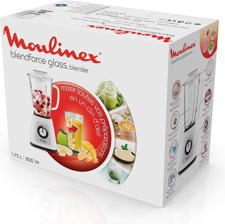 Image du produit Moulinex Blendforce Glass LM430110 - Blender - Wit (800 W)