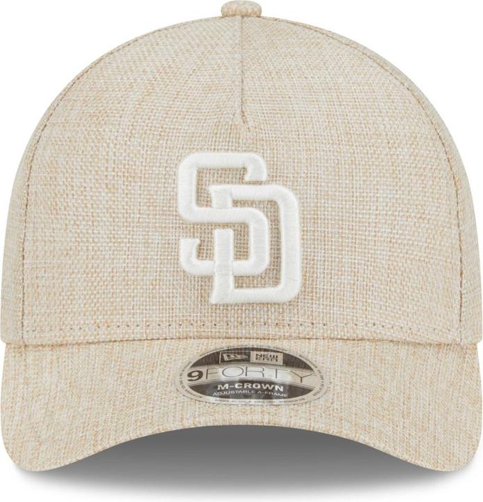 Actual product image New Era 9Forty M-Crown Cap - Weave San Diego Padres Beige