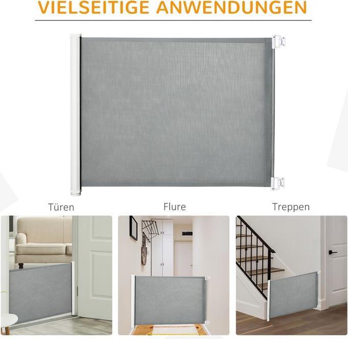 Image du produit Swisshandel24 Barrière de sécurité pour porte de chien Barrière de sécurité pour escalier Séparateur de sécurité (5.50 cm)