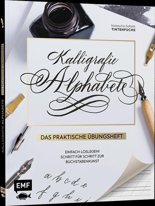 Produktbild Kalligrafie Alphabete – Das praktische Übungsheft (Deutsch, Natascha Safarik, 2021)