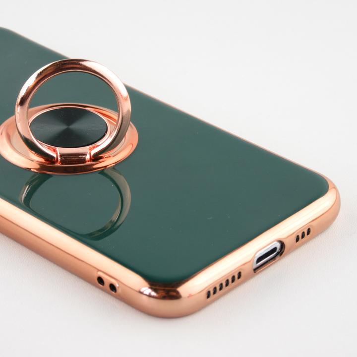 Produktbild PhoneLook Hülle Gummi Bronze mit Ring (Apple iPhone 7 Plus)