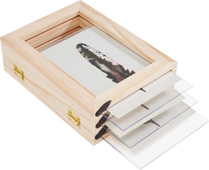 Actual product image VBS Triple picture frame, pine wood, for photo formats 9 x 13 cm (9 x 13 cm)