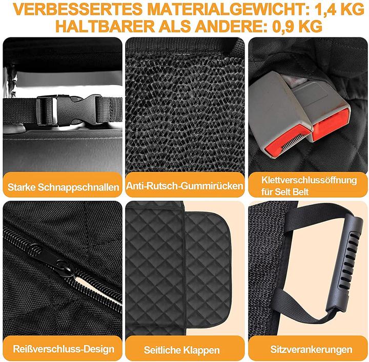 Image du produit Garelf Couverture de chien pour banquette arrière (style 1) (Chien, Fermeture de sécurité, Lavable en machine)