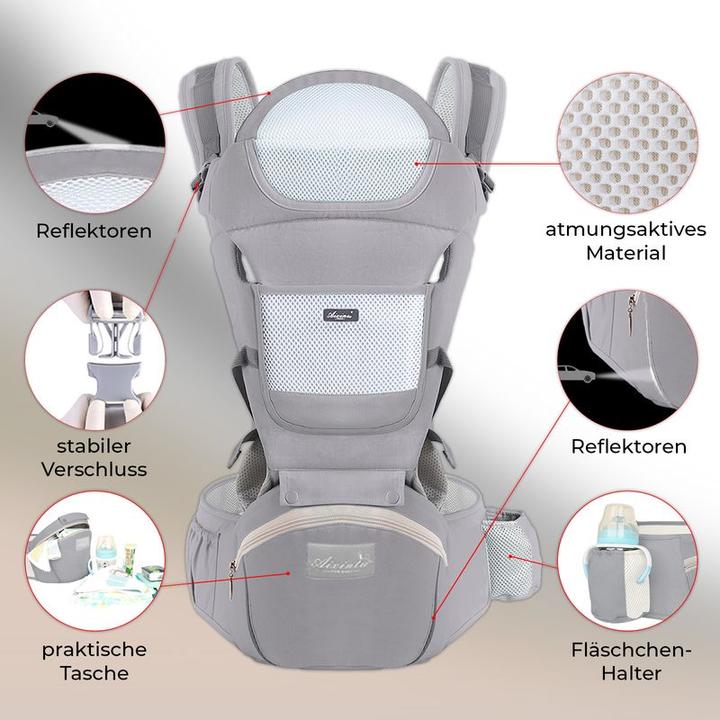 Image du produit Hermex Porte-bébé Porte-bébé pour enfant Siège à la taille Tabouret