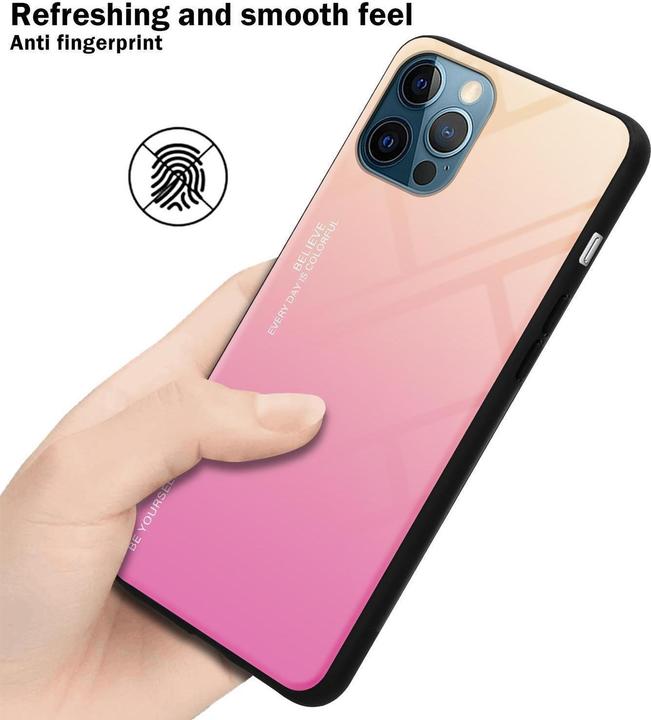 Productafbeelding Cadorabo TPU 2 kleuren glasdekking (Apple iPhone 12, Realme 12 Pro+)