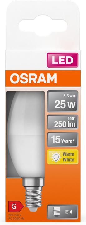 Produktbild Osram Led Star Classic B (E14, 3.30 W, 250 lm, 1 x, G)