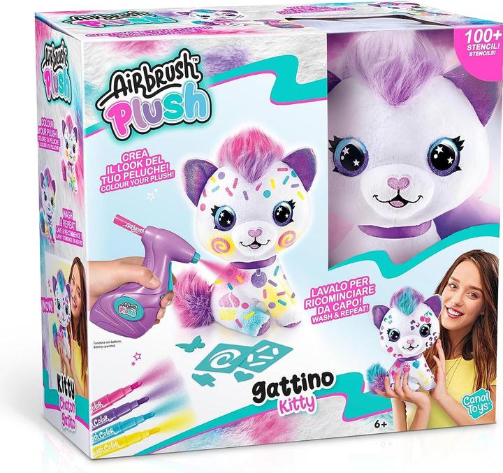 Image du produit Rocco Giocattoli Airbrush Peluche Gattino (23 cm)