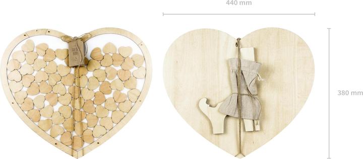Immagine prodotto Partydeco Libro degli ospiti - Cornice a cuore