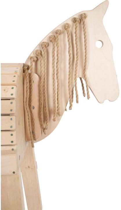 Actual product image small foot Wooden horse