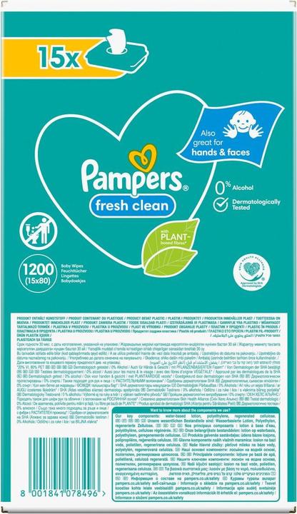 Produktbild Pampers Fresh Clean (1200 Stück)