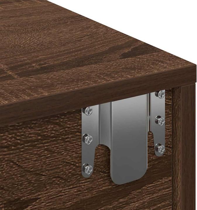 Produktbild VidaXL Wandregal mit Schubladen Braun Eiche 100x36x19 cm Holzwerkstoff
